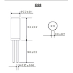 ITTI晶振,I308晶振,I308-32.768KHz-12.5晶振